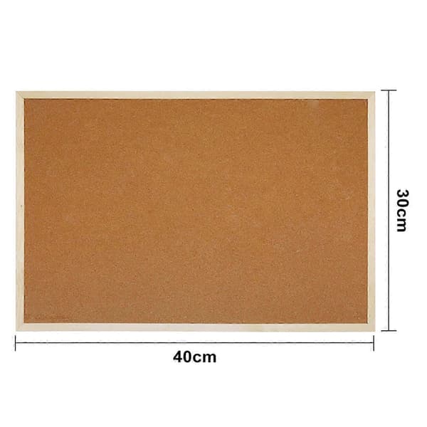 1 Set Cork Bulletin Board Durable Versatile Wooden Frame Cork Board for Notes Messages Pictures Memos S S
