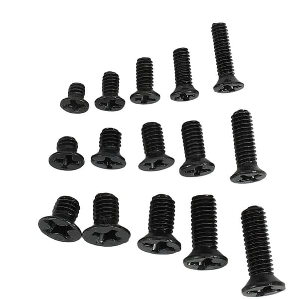 450 pcs Flat Head Countersunk Screw Set M2 M2.5 M3 Steel for Laptops