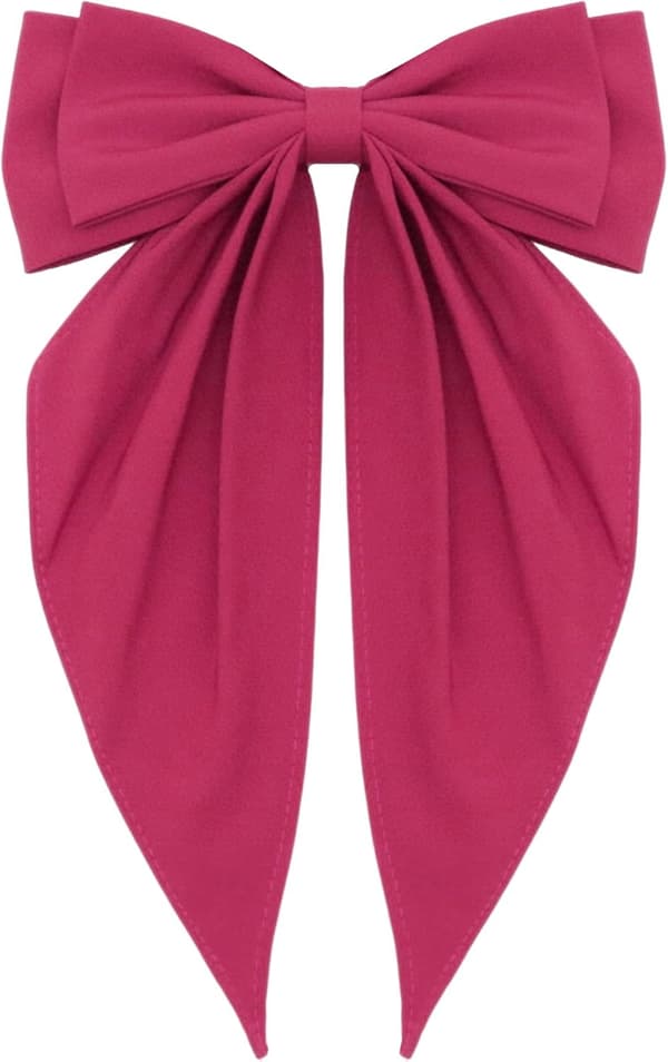 Dame butterfly solid farve butterfly forudbundne slips til kvinder perfekt uniform festival bryllup hot pink - Hot Pink