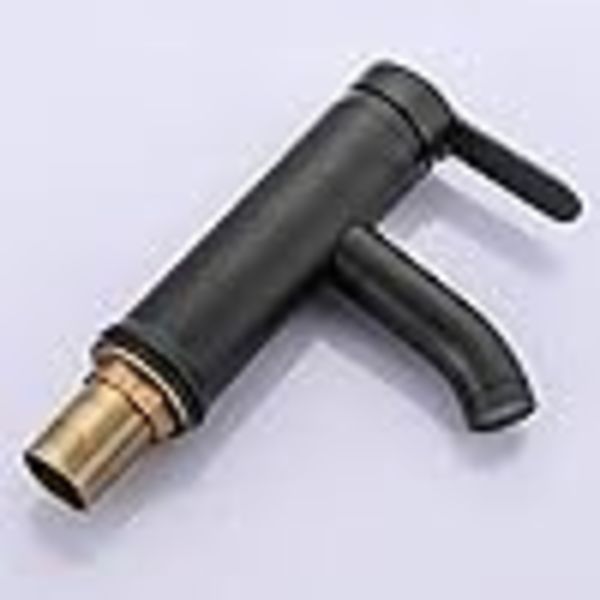 Black Mixer - with Cold/Hot Mixer Solid Stainless Steel Basin Faucet