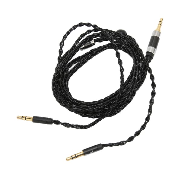 Replacement Headphone Cable 8-Core Silver-Plated Audio Cable Replacement for MDR Z7 Z1R 3.5mm Stereo Plug