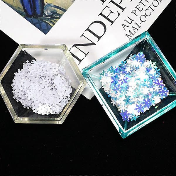 Snowflake Bright Flakes Sequins Resin Mold Fillings Resin Art Glitter 10g Per