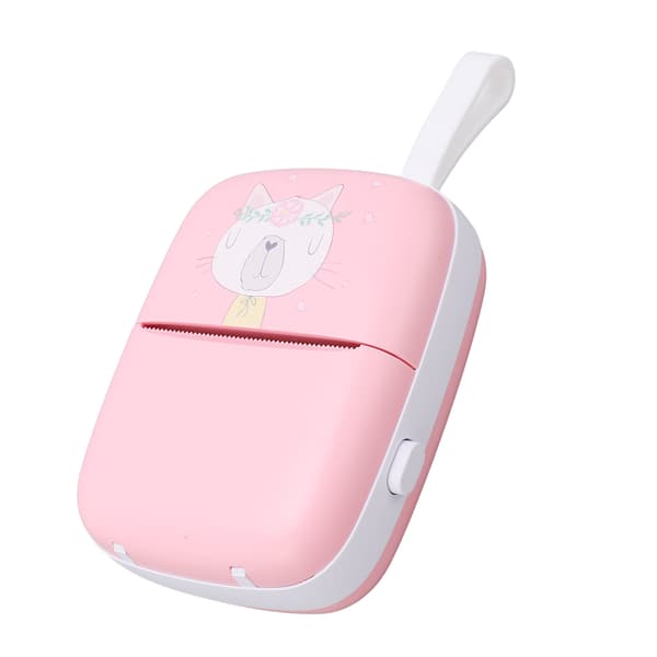 Mini Printer Pink Multifunctional Portable Mini HD WiFi Mobile Phone Photo Title Note Error Question Thermal Printer