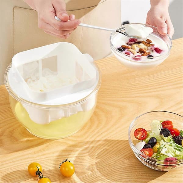 3L Yoghurt Sil Gresk Yoghurt Sil Maskin Gjenbrukbar Yoghurt Ostemaker Allsidig Ki (FMY) As Shown