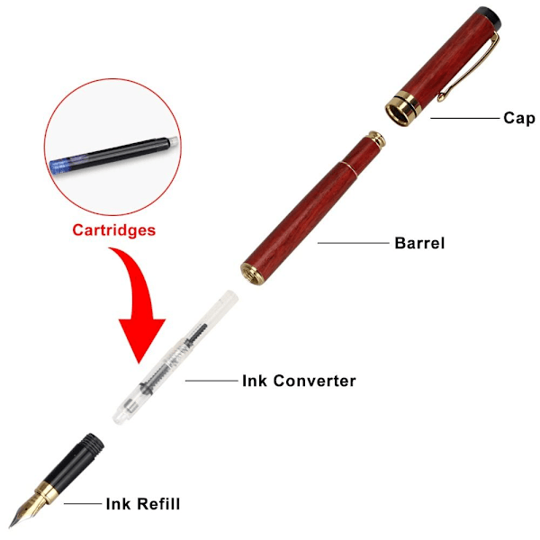 Träbläckpenna Svart Klassisk Penna