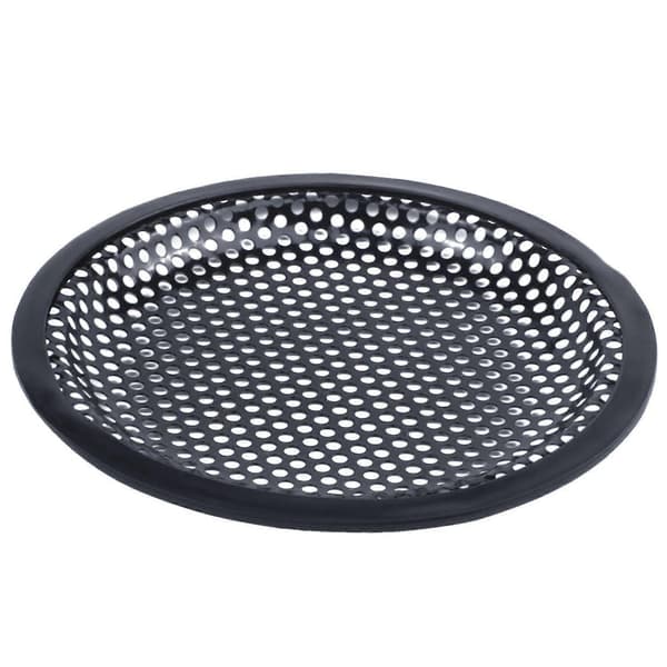 6,5 tommer metalnet rundt bilwoofer-beskyttelsesgitter sort 2 stk.