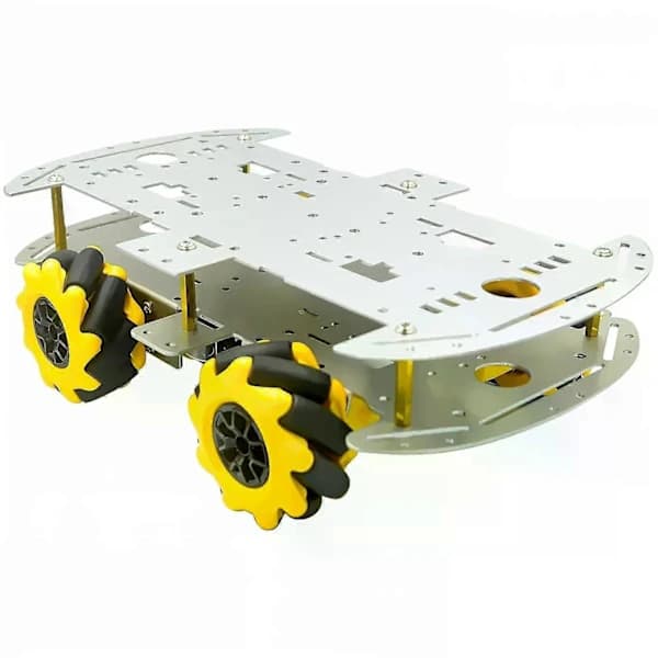 Mecanum-pyörä monisuuntainen robottiauton alustasarja 4 kpl TT-moottoreilla Arduinoon Raspberry Pi DIY -lelunosiin