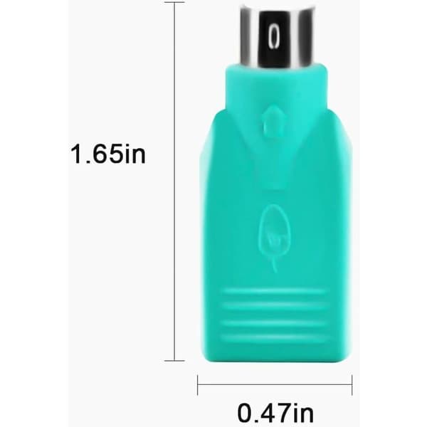 PS/2 till USB-adapter för tangentbord och mus, 2-pack från Oxusbor (Obs: PASSAR INTE ALLA MODERKORT)