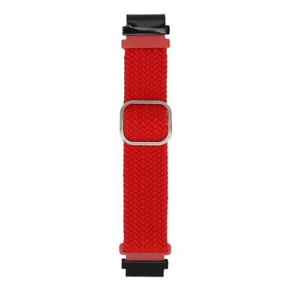Woven Nylon Adjustable Watch Strap for Garmin Fenix 7S 6S 5S Red