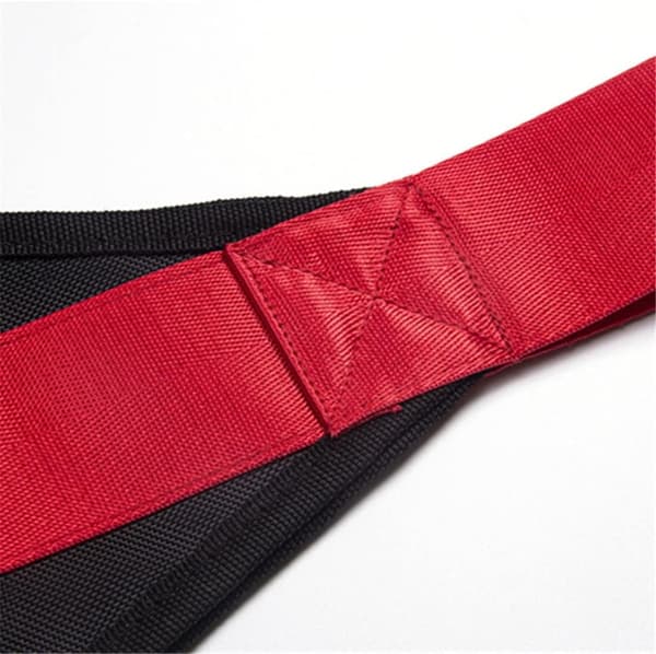 Navel Band Arm Strap Dragrem Träning Justerbar svart röd