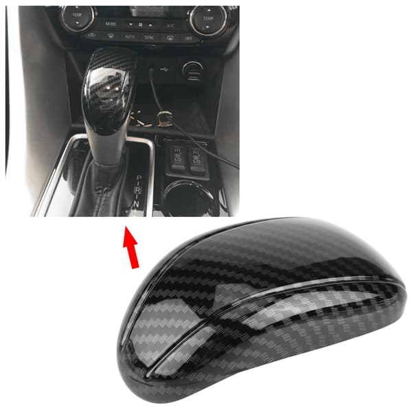 Gear Shift Knob Cover til bil til Mitsubishi Eclipse Cross 17-18 Kulfiber