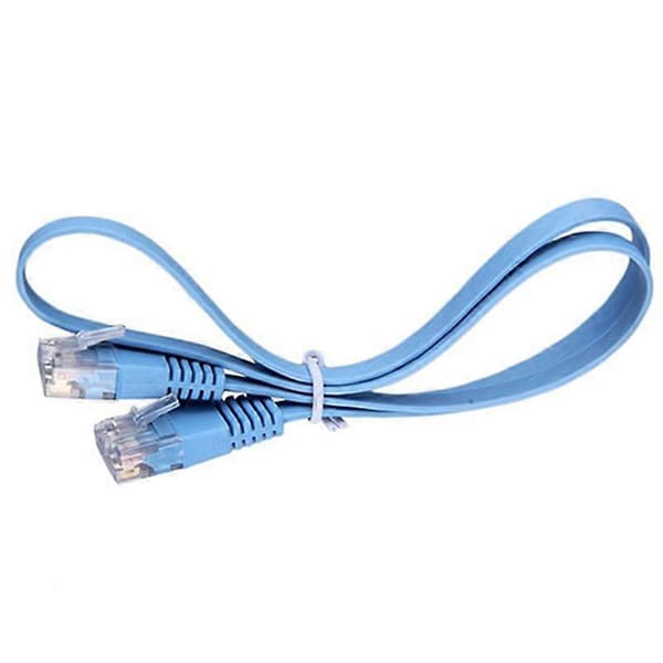 1. RJ45 CAT6 8P8C Flat Ethernet Patch Nettverks Lan Kabel 0.5m Kabel for Datamaskin