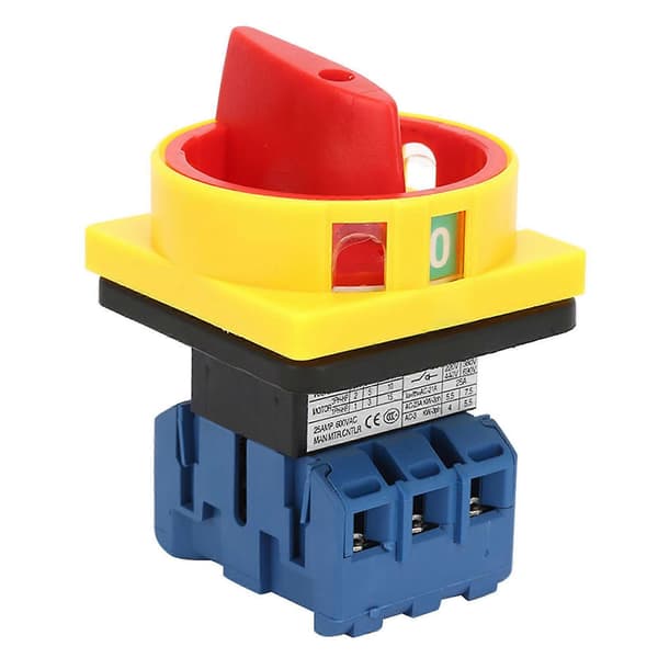 25A/32A Load Disconnect Switch 3-Pole 2-Position Rotary Cam On Off Switch (25A)