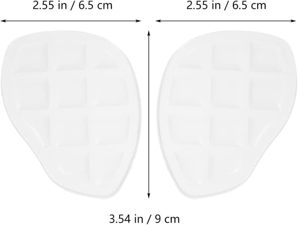 4 par transparent gelvaddering för framfoten för bekväma halvskor -