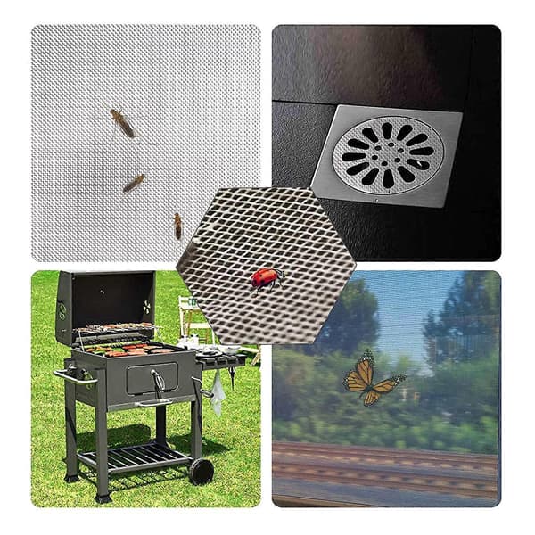 Net, 4-pack Wire Mesh Panels 20 Mesh, Mouse Rat Insect Net for Home, Kitchen, Garden, 210