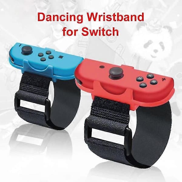 1 par spillarmbånd håndleddsstropper håndleddsbånd passform stropp armbånd for Just Dance for Nintendo