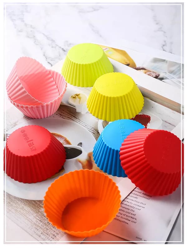 36X Silikone Muffinsforme Cupcake Dessert Bageform Foringskopper Mini Muffins Bageforme