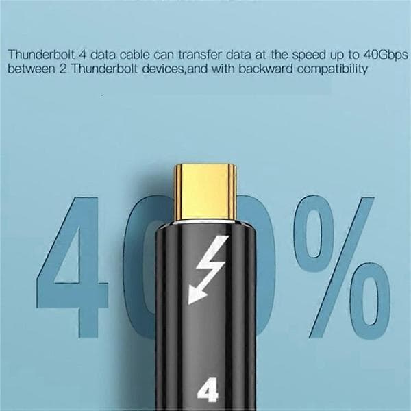1m Thunderbolt 4 USB 4 Type-C -kaapeli 40 Gbit/s 8K@60Hz PD 100W pikalatausdatakaapeli MacBook Prolle