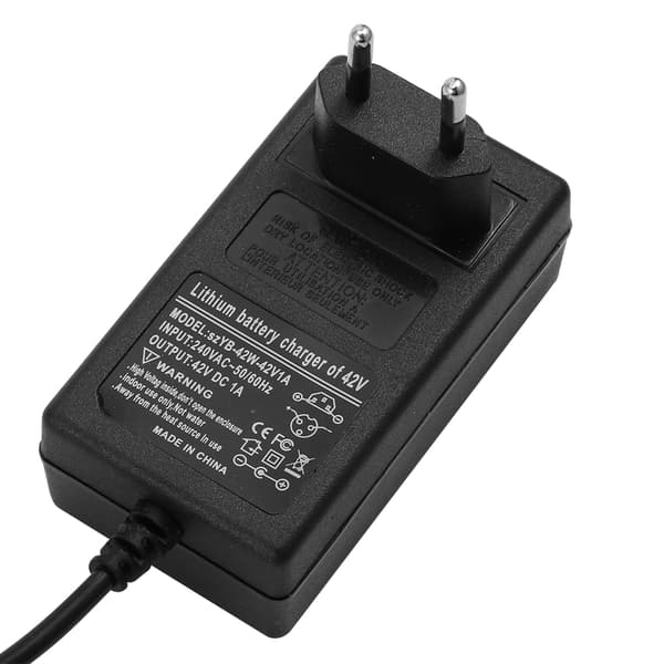 42V1A Strømforsyning Batteriladeradapter for Smart Balansebil Scooter 100-240V (EU-plugg)