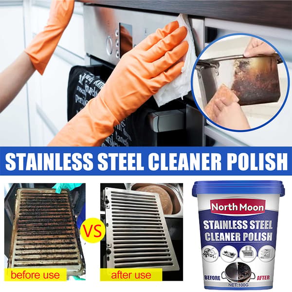 Kitchen Utensil Cleaner Multi-purpose Stainless Steel Cleaning Paste Remove Stains