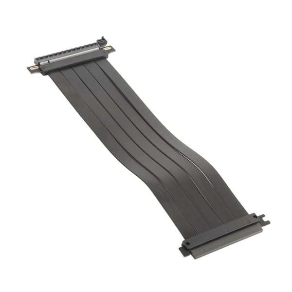 PCIE 4.0 X16 Extremely Flexible 180 Degree High-Speed GPU Extension Cable Riser for RX6900XT RX6800XT RTX3090ti Black 30cm/11.81in