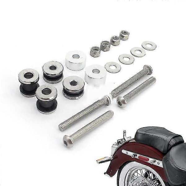 Sissy Bar Bagasjehylle og Docking Kit med Monteringsutstyr for 1984-2017 Softail FLSTC/FXST