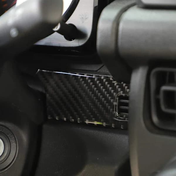 Bilfiber Mittkonsol Panel Cover Trim för Jimny 2019 Biltillbehör 2020