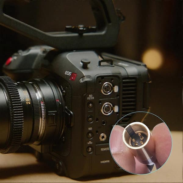 Lydmikrofonkabel Intern gjenge 3,5 MM hann til MINI XLR 3PIN adapterkabel for speilreflekskamera lydkabel