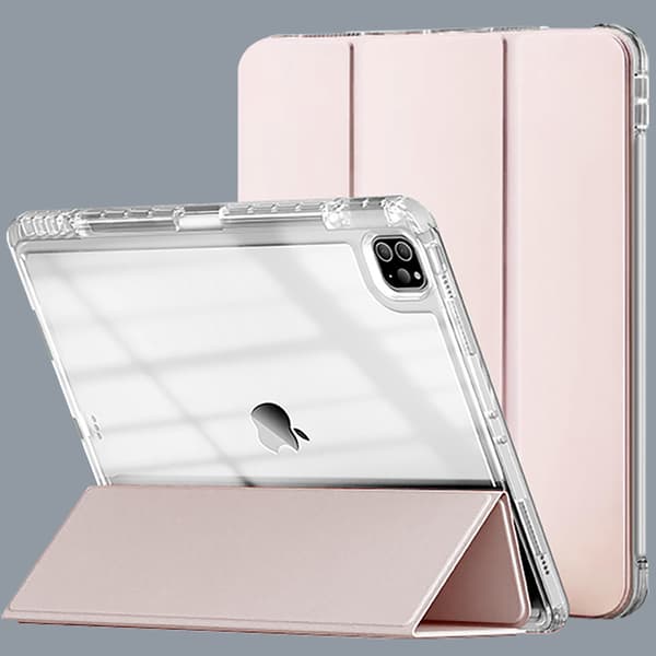 (Rosa/Klar) Beskyttende etui spesielt designet for iPad2021/10.2
