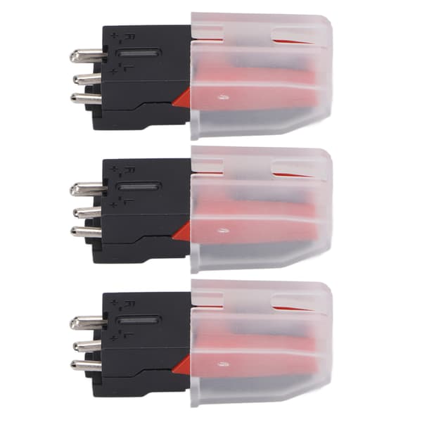 3 Pcs Turntable Needle Antique Replacement Vinyl Phonograph Stylus for Turntable LP-Aluminum