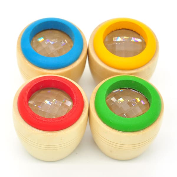 4 stk treleker for barn, mini magisk kaleidoskop med bieffekt
