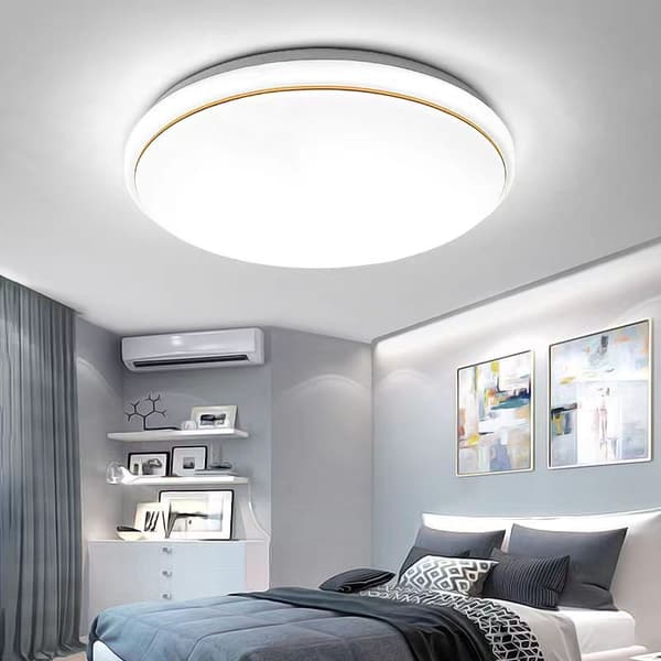 LED Ceiling Light 220V 110V Modern Ceiling Lighting Living Room Bedroom Cool Neutral White Light (20cm White Light 18w)