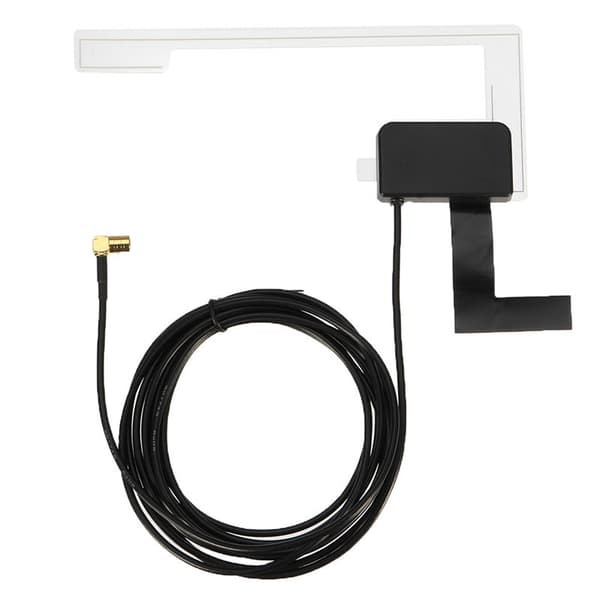 Universell DAB Digital Bilradioantenne Patch Antenne Vindusglass Limfeste (svart)