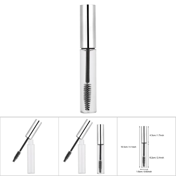 5 väriä 10 ml tyhjä ripsiväriputki ripsiharjalla tyhjä ripsivärisäiliö pullo #1