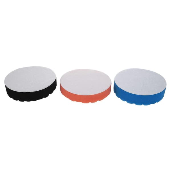 3x Hex-Logic Buff Buffer Poleringspute Kit For Bil Poleringsmaskin 5 tommer