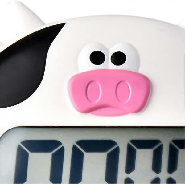 Digital køkkentimer LCD-display magnetisk nedtællingsstopur timer, køkken madlavning nedtællingstimer børnetimer hvid White