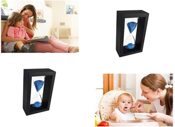 Blå timeglas 30 minutters timer timeglas til pyntedekoration
