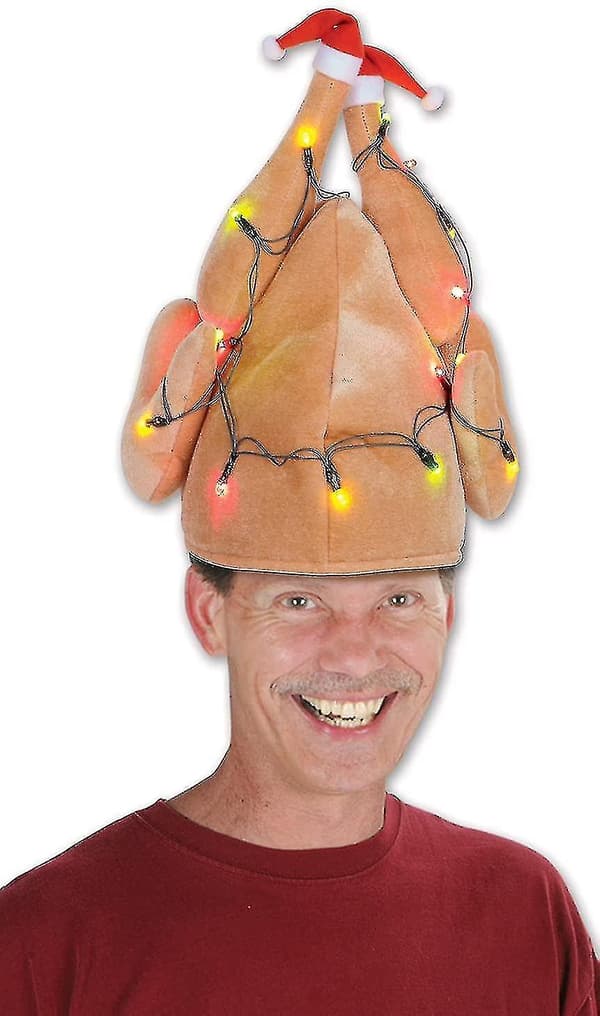Plysch Lysande Kalkonhatt Jul Thanksgiving Dekorativ Kostymaccessoar