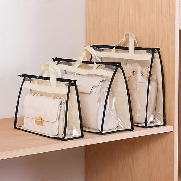 (3-pack) Handbag Storage, Handbag Storage Bag, Transparent Dustproof Handbag Storage Bag