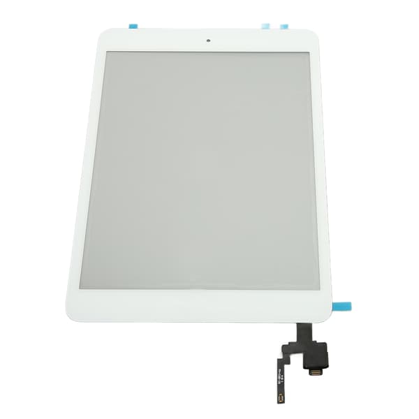 Tablet Touch Screen Replacement Tempered Glass Touch Screen Panel Digitizer with IC Button for Mini 3 White