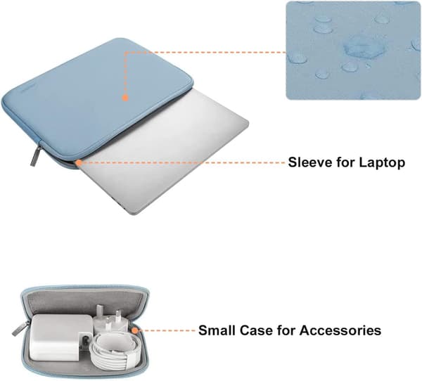 13 \" MacBook Air & Pro -kotelo 2016-2025 M1 M2 M3 M4 lisävarustepussilla, sininen[JUN]_yux blue blue