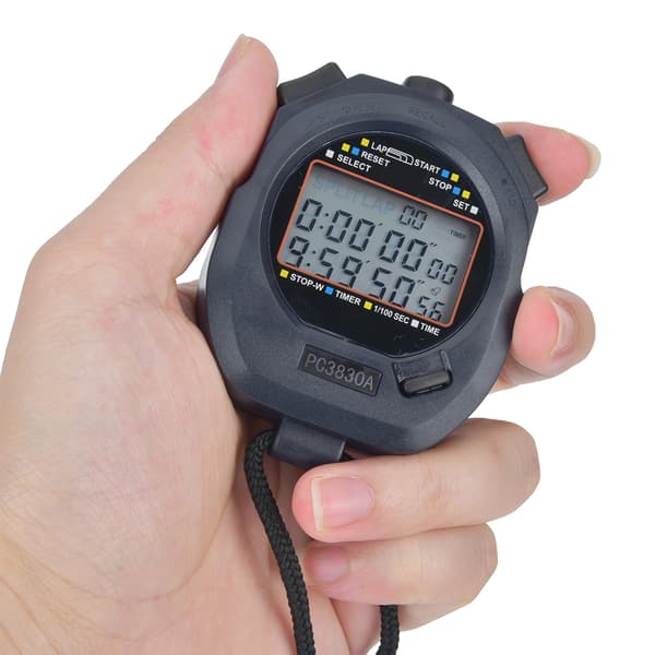 PC3830A ABS Sport Løb Stopur Elektronisk Atletik Nedtælling Stopur 0.01