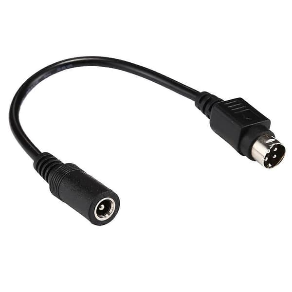 4-bens DIN til 5,5 X 2,5 mm DC-strømkabel