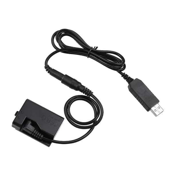 ACK-E10 5V USB Dummy Batteri DC Koblingsadapter (erstatning for LP-E10) til Rebel T3/T5/T6/T7/T100