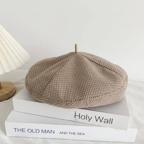 2PCS Höst- och vinterbasker damer majs BBQ hatt söt målare hatt mode pumpa varm hatt M 56-58cm B
