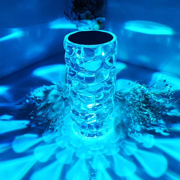 LED touch vanndråpe rosa lampe soverom bordlampe rosa atmosfære