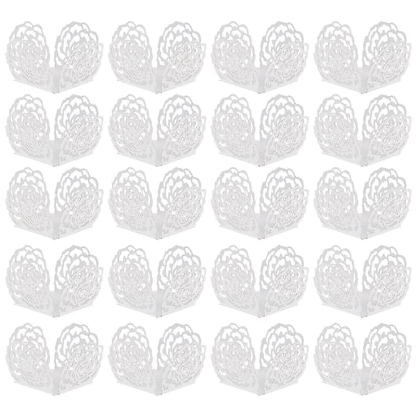 50 st Papperschokladförpackningsseparationsbrickor Utskurna Chokladmuffinsformar