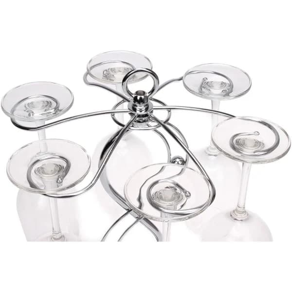 Rostfritt vinställ, elegant torkställ för vinglas/vinglasställ/förvaring av vinglas