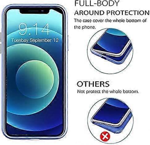 Flytande Silikon Plånboksfodral För Iphone 12, Iphone 12 Pro 6.1 Tum (2020)