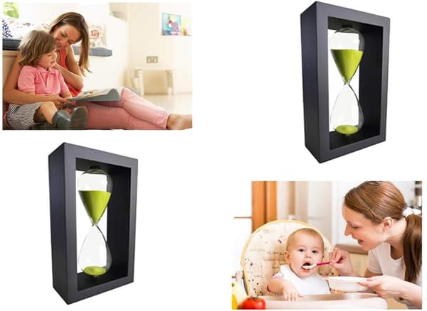 Grøn sandtimer timeglas 30 minutter minutter hjem ornament af